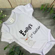 Load image into Gallery viewer, Cute Bunny 1st Easter Bib and Vest
