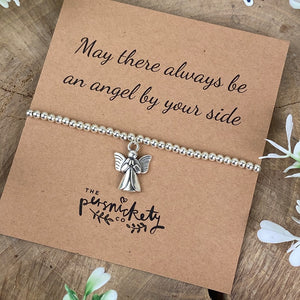 May There Always Be An Angel By Your Side Beaded Bracelet-4-The Persnickety Co
