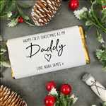First Christmas As My Daddy - Personalised Chocolate Bar