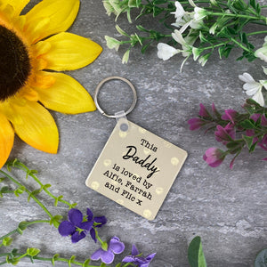 This Daddy Is Loved By Photo Keyring