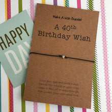 Load image into Gallery viewer, A 40th Birthday Wish - Star-2-The Persnickety Co
