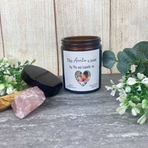 Personalised Photo Candle - This Auntie Is Loved By
