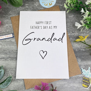 Happy First Fathers Day As My Grandad Card