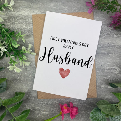 Husband - First Valentines Day Card-The Persnickety Co