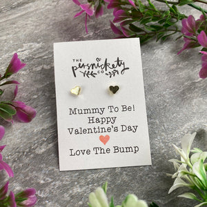 Mummy To Be Happy Valentine's Day Earrings-3-The Persnickety Co