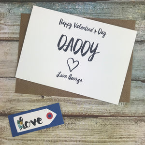 Happy Valentine's Day Daddy Card-4-The Persnickety Co