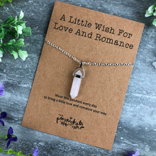 Load image into Gallery viewer, Crystal Necklace - A Little Wish For Love And Romance-6-The Persnickety Co
