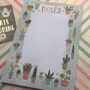 Cactus A5 Notepad-3-The Persnickety Co