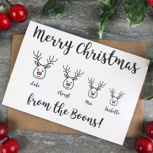 Personalised Reindeer Cards-The Persnickety Co