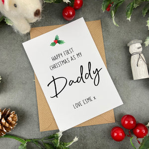 First Christmas As My Daddy Card-The Persnickety Co