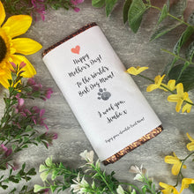 Load image into Gallery viewer, Best Dog Mum Mothers Day Personalised Chocolate Bar
