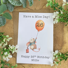 Load image into Gallery viewer, Have A Mice Day! - Personalised Card-4-The Persnickety Co
