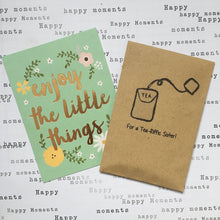 Load image into Gallery viewer, For A Tea-Riffic Sister Mini Kraft Envelope with Tea Bag-The Persnickety Co

