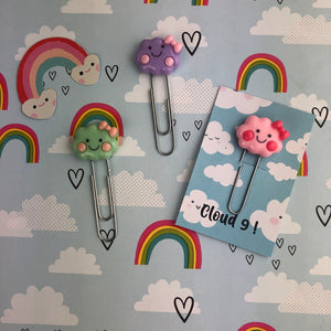 Happy Cloud Resin Paper Clip-The Persnickety Co