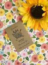 Load image into Gallery viewer, Grandma Thank You For Helping Me Grow Mini Kraft Envelope with Wildflower Seeds-4-The Persnickety Co
