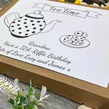 Load image into Gallery viewer, TEA-Riffic Birthday Personalised Tea and Biscuit Box-6-The Persnickety Co
