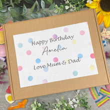 Load image into Gallery viewer, Happy Birthday Personalised Sweet Box-5-The Persnickety Co
