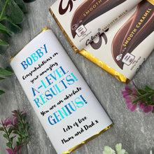 Load image into Gallery viewer, Exam Congratulations - A Level Chocolate Bar - Blue
