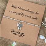 Load image into Gallery viewer, May There Always Be An Angel By Your Side Beaded Bracelet-8-The Persnickety Co
