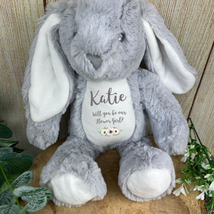 Personalised 'Will You Be My Flower Girl' Soft Toy