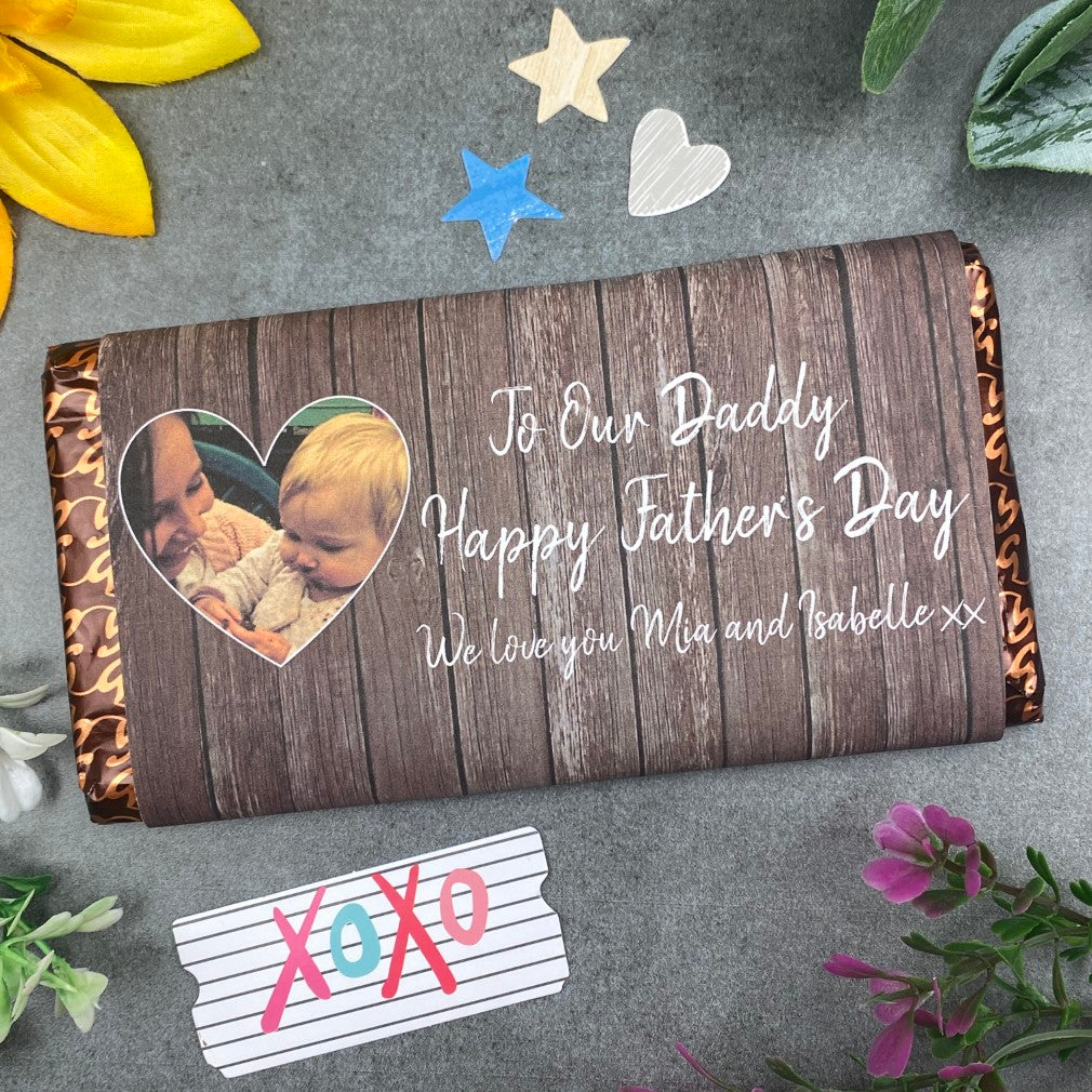 Happy Father's Day Personalised Photo Chocolate Bar-The Persnickety Co