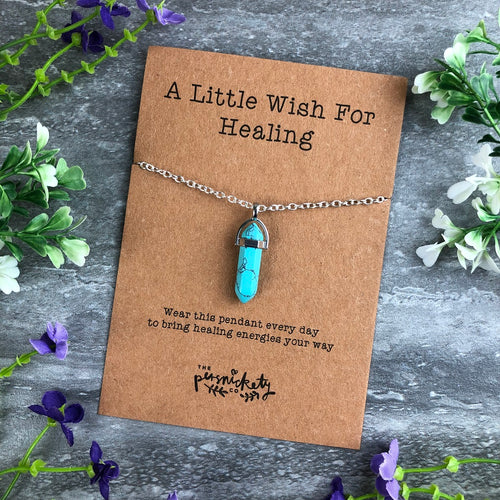 Crystal Necklace - A Little Wish For Healing-The Persnickety Co