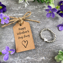 Load image into Gallery viewer, Happy Valentine&#39;s Day Stretch Ring-2-The Persnickety Co
