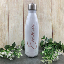 Load image into Gallery viewer, Personalised White Water Bottle
