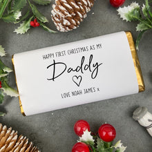Load image into Gallery viewer, First Christmas As My Daddy - Personalised Chocolate Bar
