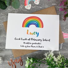 Load image into Gallery viewer, Good Luck At Primary School Rainbow Card-5-The Persnickety Co

