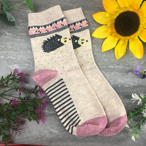 Happy Mother's Day Hedgehog Socks