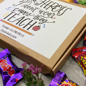 Real Heroes Don't Wear Capes, They Teach - Chocolate Heroes Box-6-The Persnickety Co