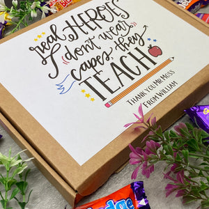 Real Heroes Don't Wear Capes, They Teach - Chocolate Heroes Box-7-The Persnickety Co