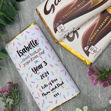 Load image into Gallery viewer, Good Luck In Year... - Personalised Chocolate Bar
