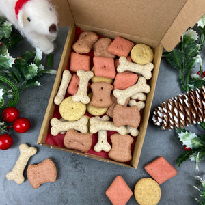 £5.00 Stocking Filler! 2 x Personalised Boxes Of Dog Treats