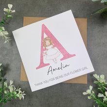 Load image into Gallery viewer, Flower Girl Thank You Card-The Persnickety Co
