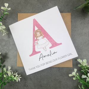 Flower Girl Thank You Card