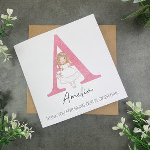 Flower Girl Thank You Card