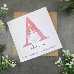 Flower Girl Thank You Card