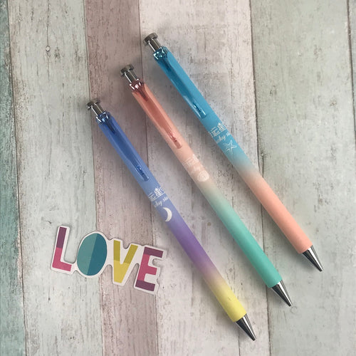Lucky Star Mechanical Pencil - Moon, Star, Seashell-The Persnickety Co