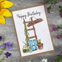Load image into Gallery viewer, Happy Birthday Garden Plantable Seed Card
