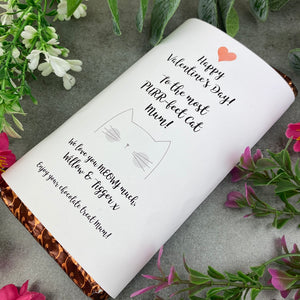The Most PURR-fect Cat Mum/Dad Valentines Day Chocolate Bar