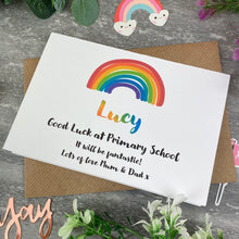 Load image into Gallery viewer, Good Luck At Primary School Rainbow Card-2-The Persnickety Co
