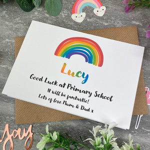Good Luck At Primary School Rainbow Card-2-The Persnickety Co