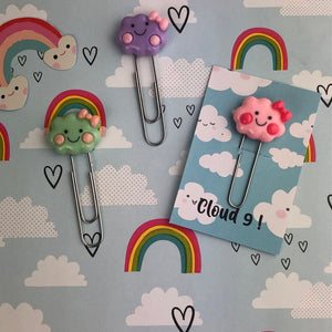 Happy Cloud Resin Paper Clip-7-The Persnickety Co