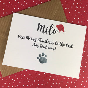 Merry Christmas Best Dog Dad/Mum Card-8-The Persnickety Co
