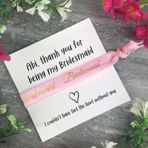 Bridesmaid Hair Tie-5-The Persnickety Co