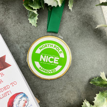 Load image into Gallery viewer, Santa&#39;s Nice List Chocolate Medal
