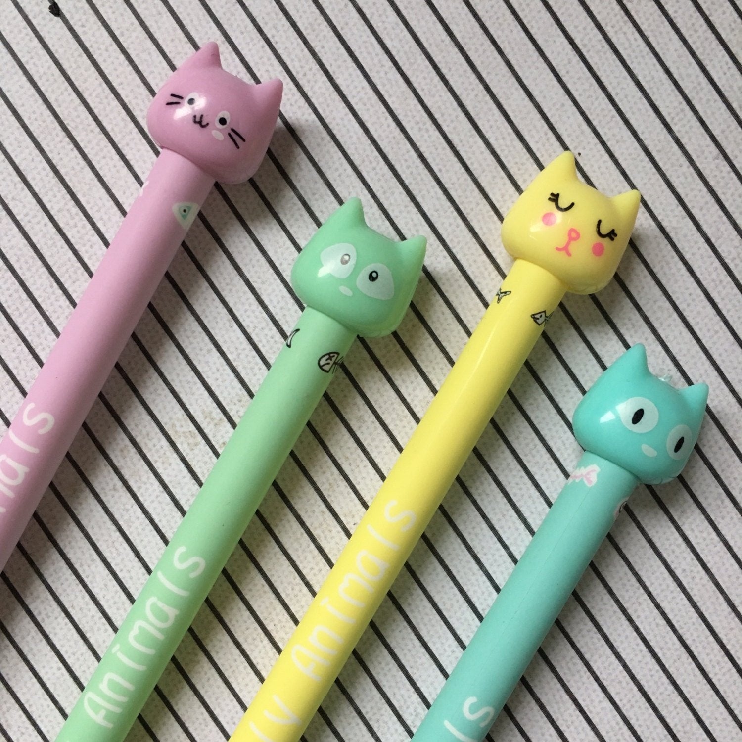 Cute Cat Pens - Kawaii Stationery UK