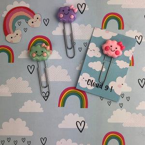 Happy Cloud Resin Paper Clip-3-The Persnickety Co